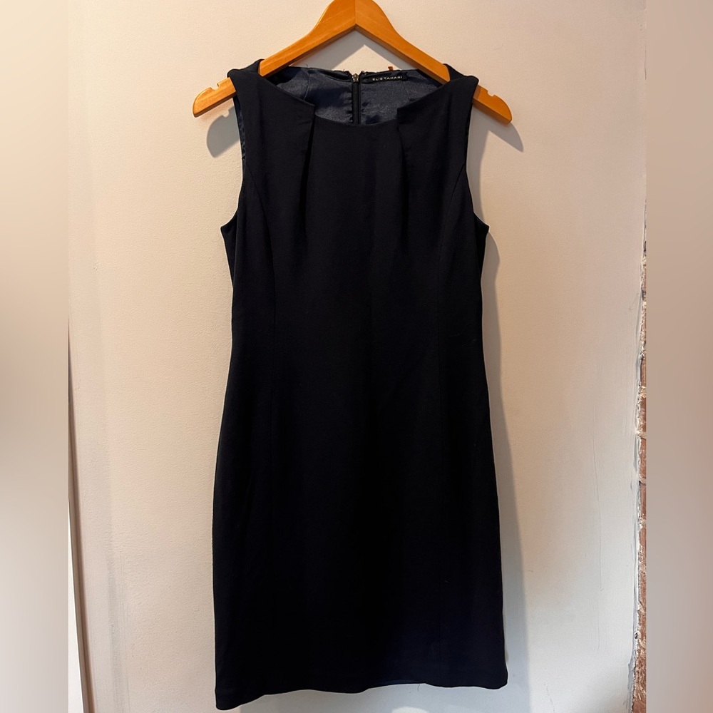 Elie Tahari Black Halter Sheath Mini Dress